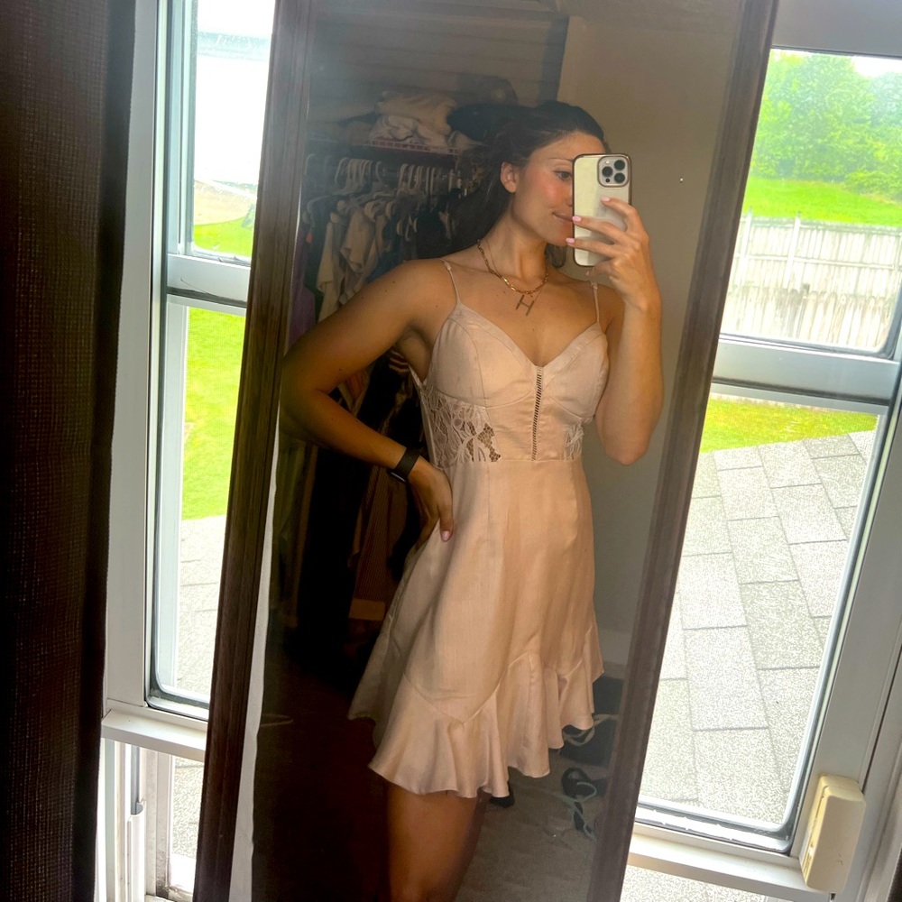 Lace siding Dress